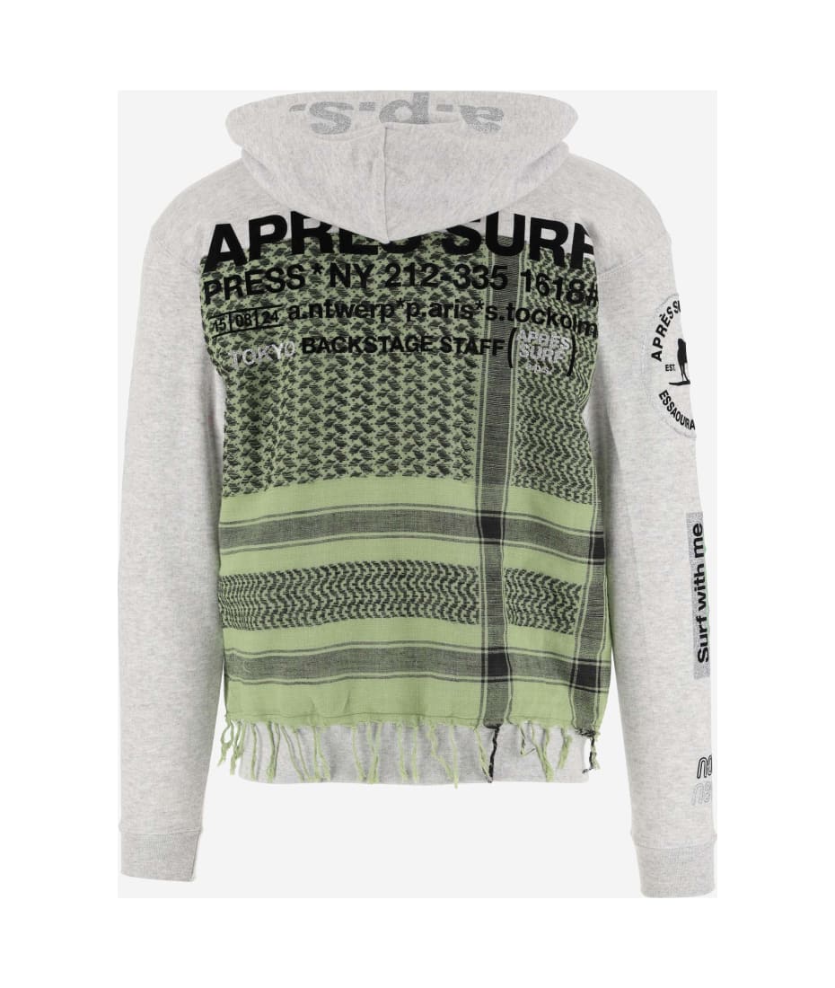 Apres Surf Cotton Blend Sweatshirt With Logo - White