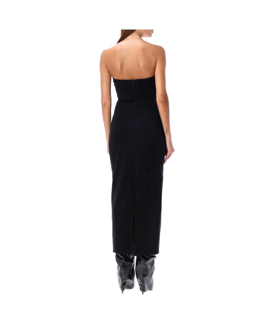 ワンピース THE ATTICO FW24 BUSTIER DRESS (247WCM176 RY02100) The Attico Midi Dress Bustier Big Zip | italist