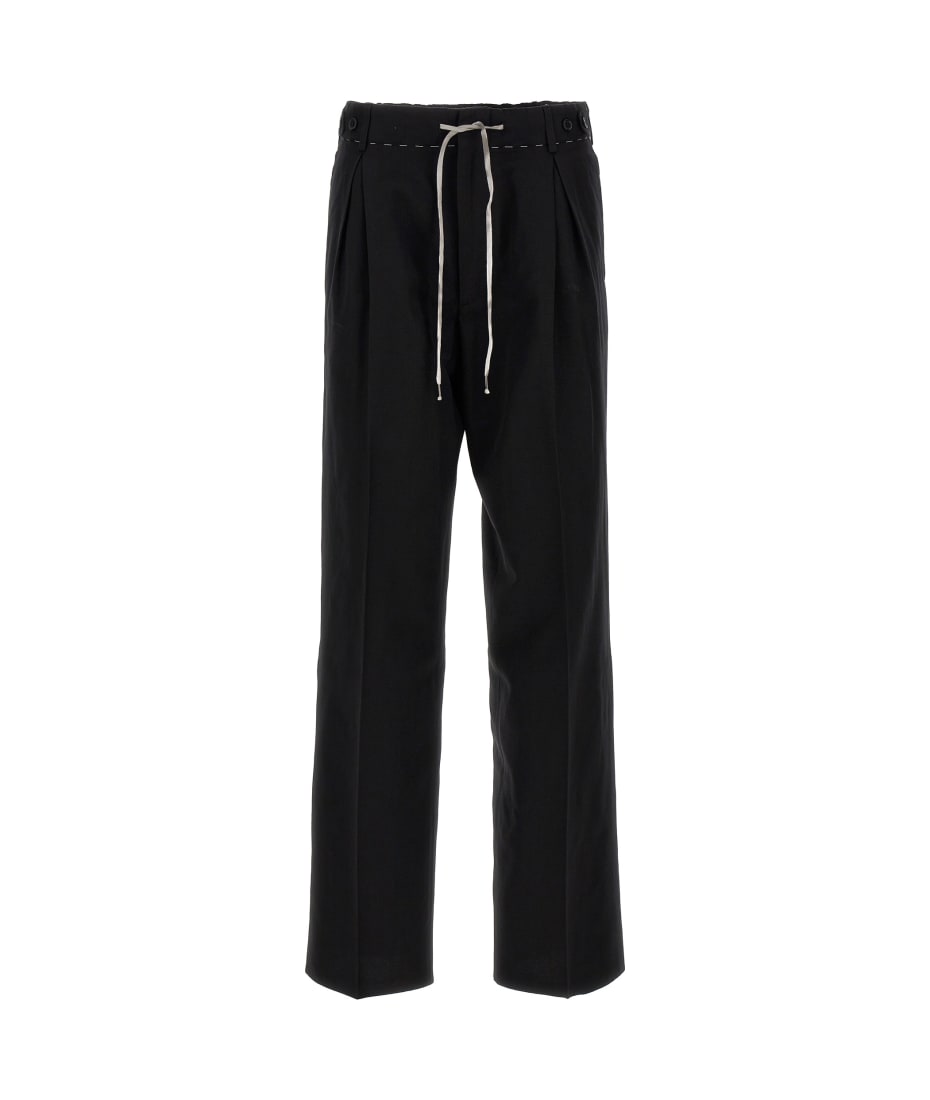 Maison Margiela Drawstring Waist Straight Leg Trousers | italist