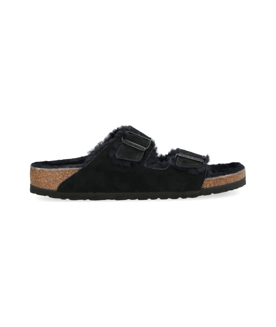 Birkenstock Zurich Shearling Black Suede