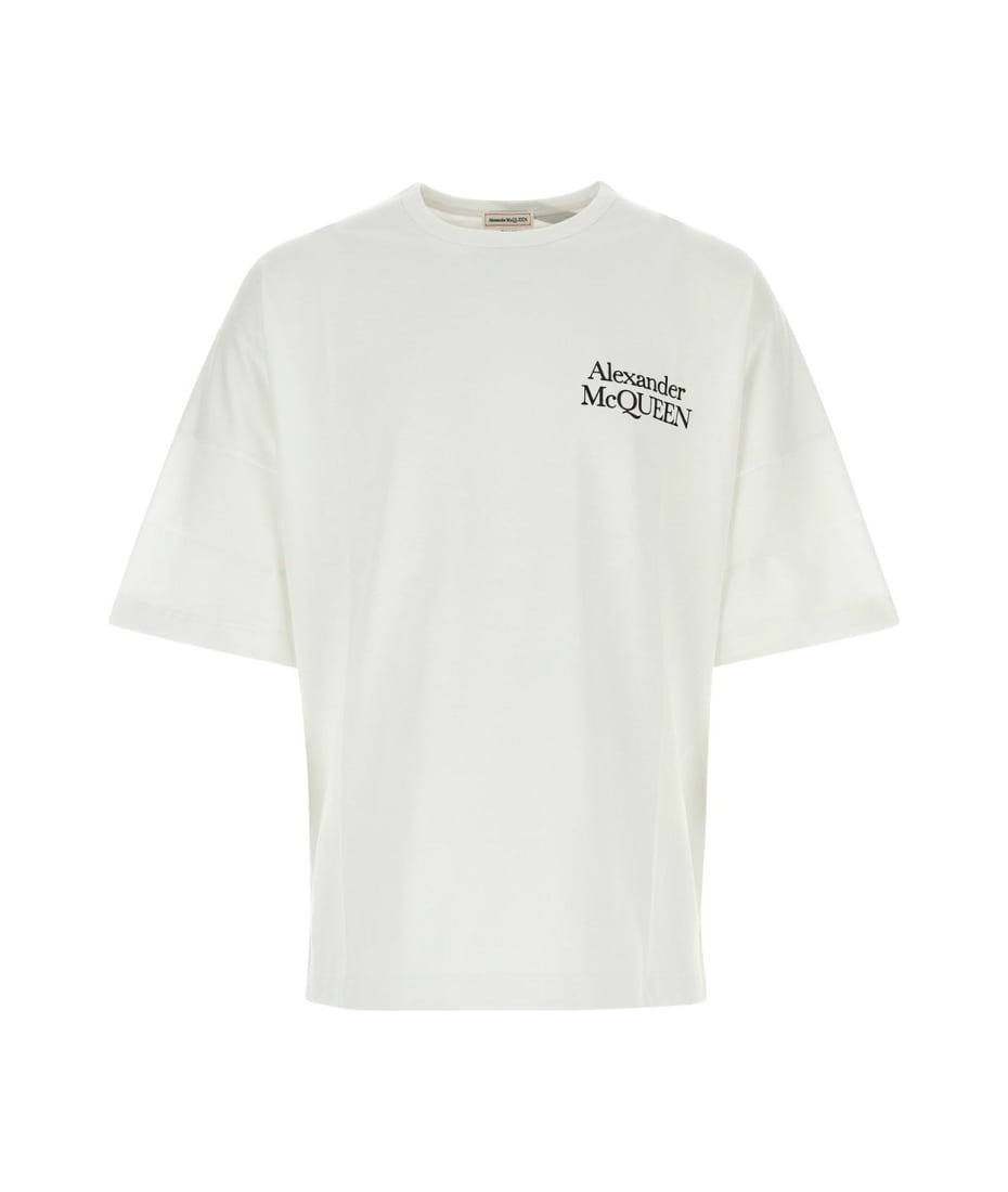 Alexander McQueen Logo-printed Crewneck T-shirt | italist, ALWAYS LIKE A  SALE