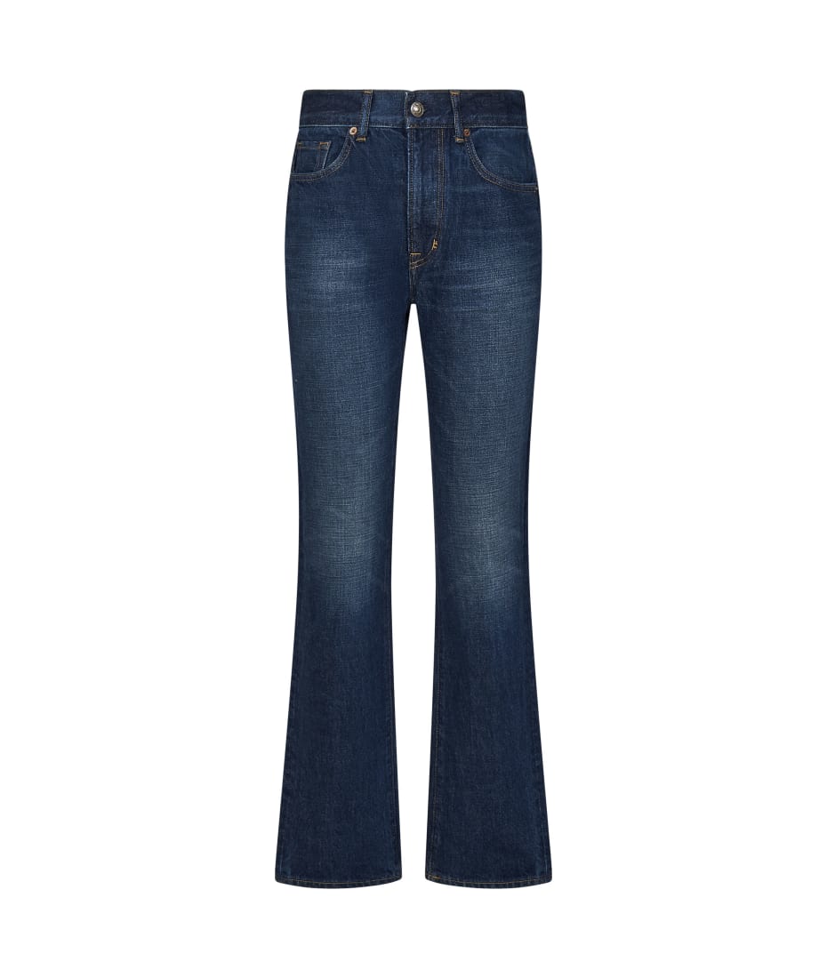 デニム・ジーパン TOM FORD Woman Jeans Denim PAD115DEX229 HB772 STRETCH RAW DENIM FLARED PANTS | Tom Ford Fashion