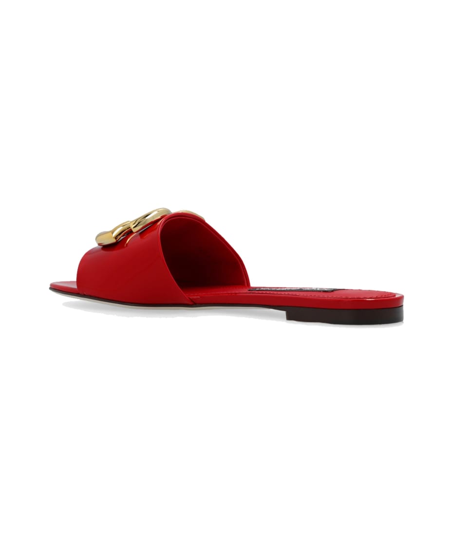 Dolce & Gabbana Bianca Glossy Slides サンダル 通販 | italist