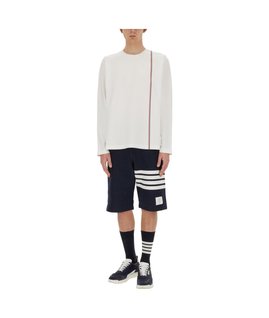 【送料&関税込】Thom Browne T-shirt With Logo Thom Browne T-shirt With Logo | italist