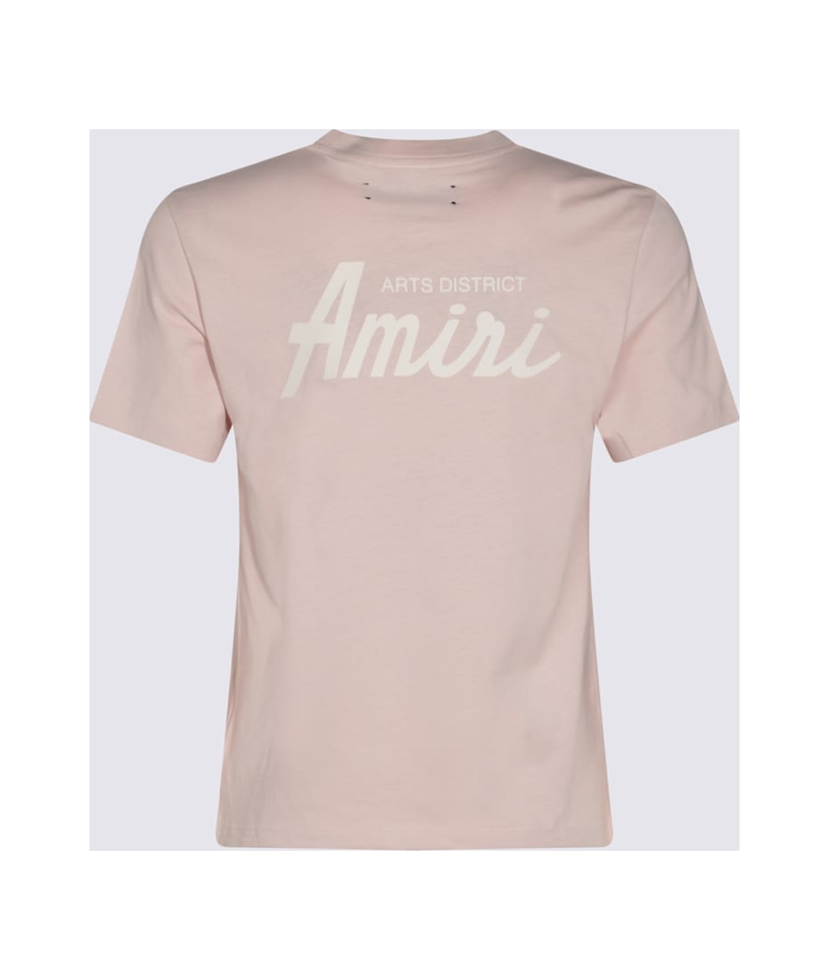 AMIRI 売れ筋商品|||アミリ Tシャツ トップス レディース Tops Pink AMIRI logo-print Cropped T-shirt | Pink | FARFETCH