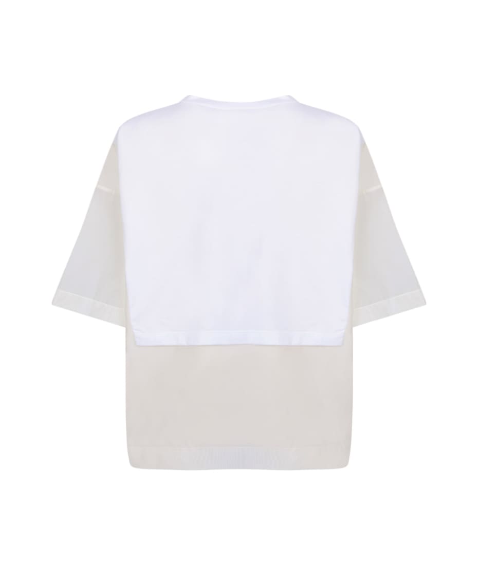Tシャツ・カットソー FABIANA FILIPPI JED273W144 H347 VR1 Shirts White T-Shirts Grey Cotton T-shirt Fabiana Filippi - Vitkac Canada