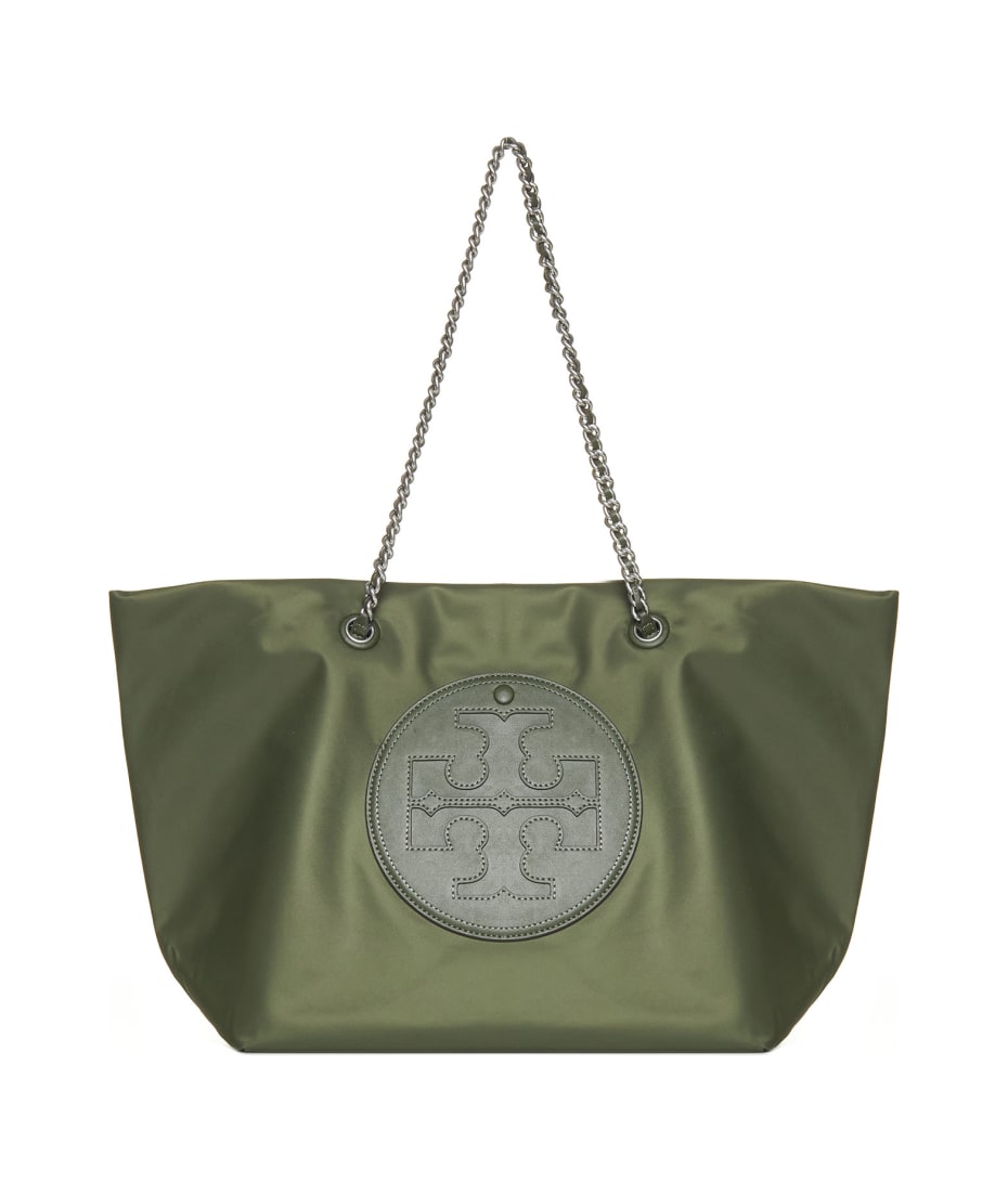 ☆☆Tory Burch☆☆ 24SS Women’s Ella Chain Tote Bag (152313 NWT Tory Burch 152313 Ella Chain Nylon Tote Olive Green