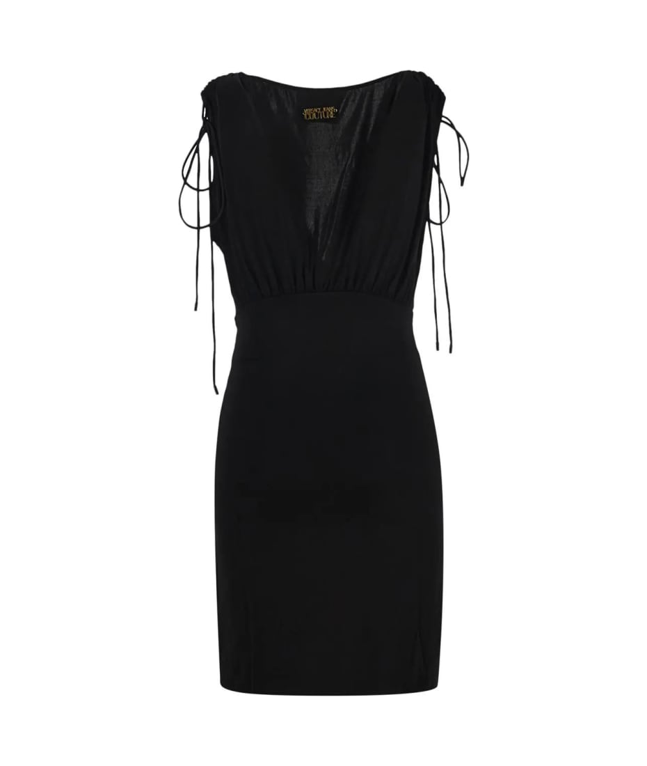 Versace Jeans Couture Organzino Mini Dress - Black