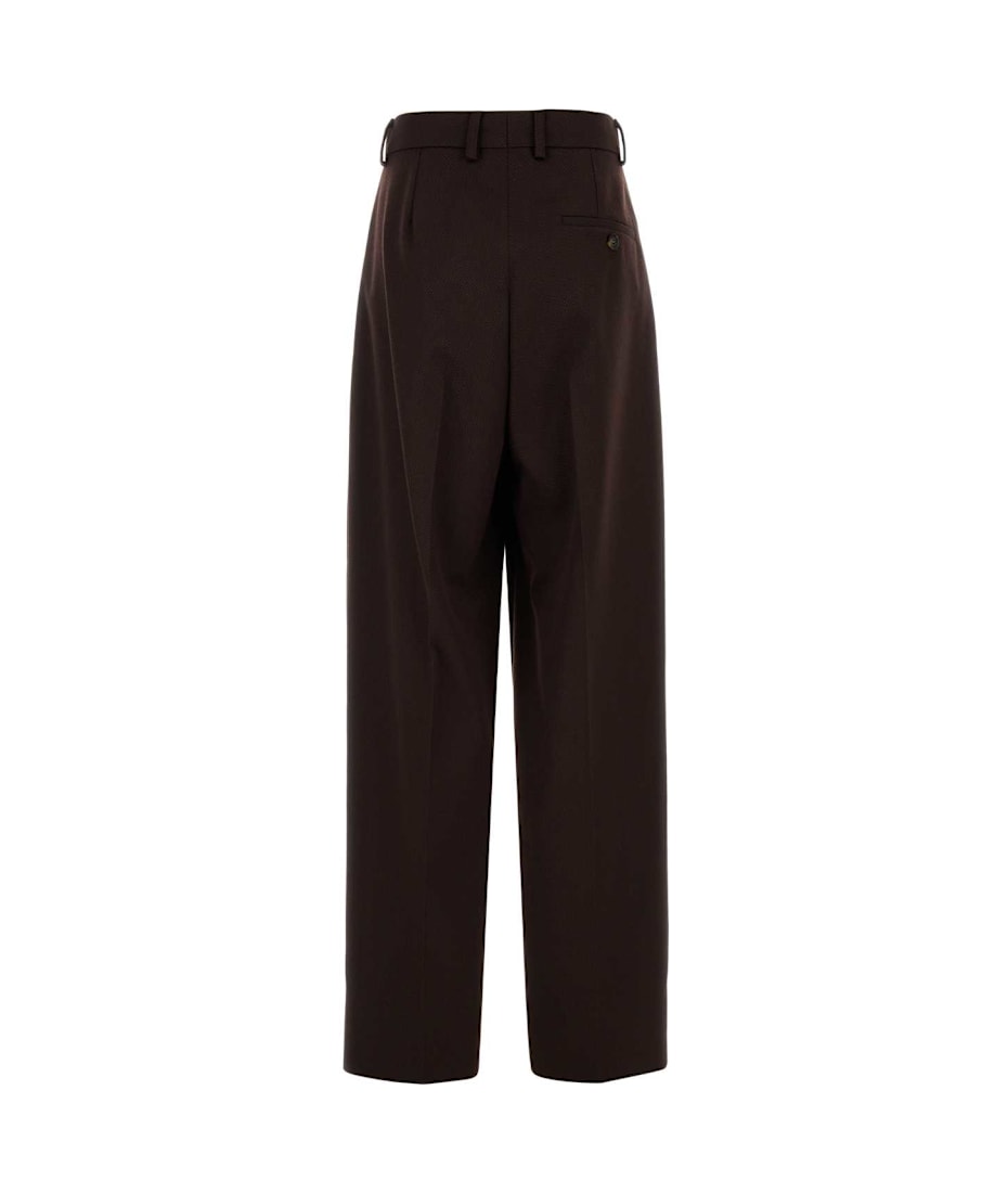 パンツ STELLA MCCARTNEY DARK BROWN TWILL PANT Stella McCartney Dark Brown Twill Pant | italist