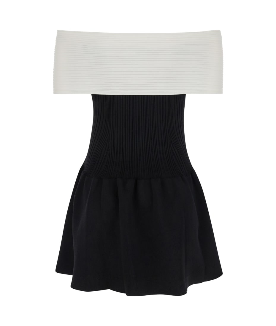 yo BIOTOP Knit pleats mini dress ブラック yo BIOTOP Knit pleats mini dress ブラック yo biotop ヨー
