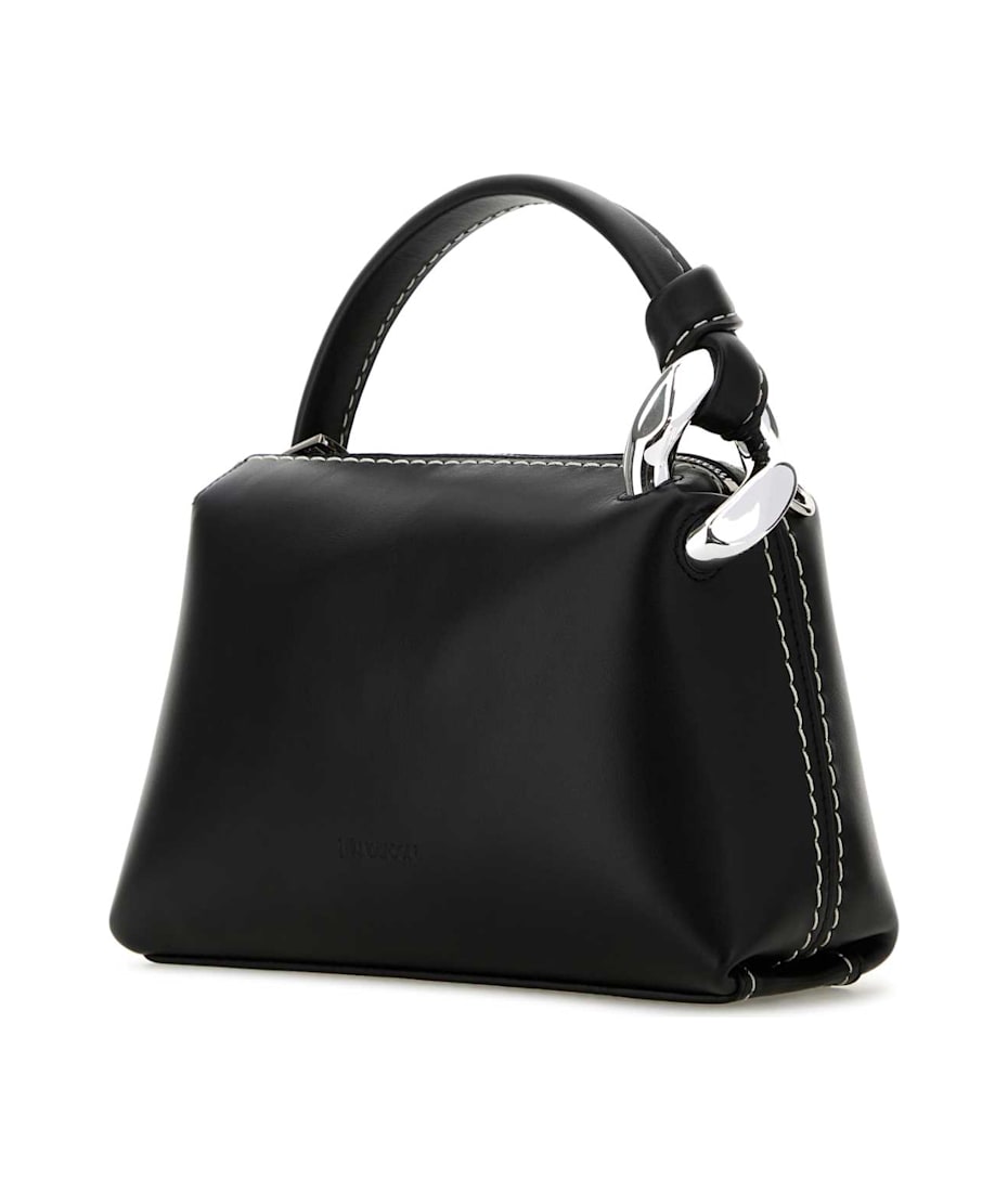 J.W. Anderson Black Leather Small Jwa Corner Handbag