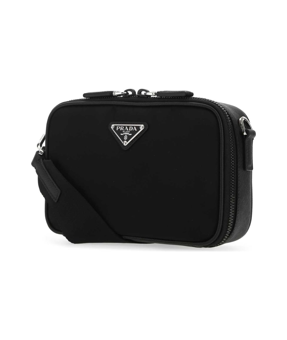 【絶品】 Crossbody Nylon And Leather Black Prada Bag italist | バッグ