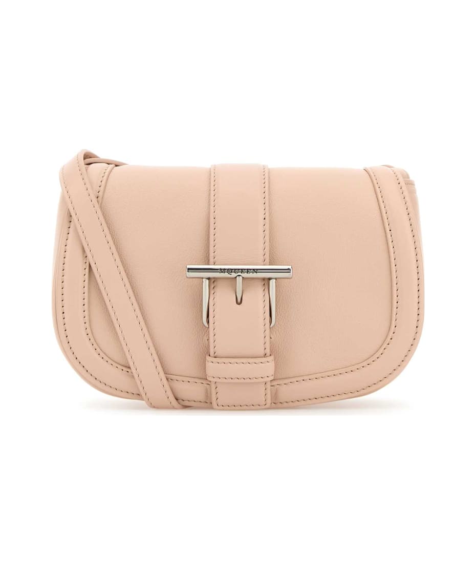 ショルダーバッグ・ポシェット ALEXANDER MCQUEEN PASTEL PINK MINI SATCHEL CROSSBODY BAG Alexander McQueen Pastel Pink Leather Mini Satchel Crossbody