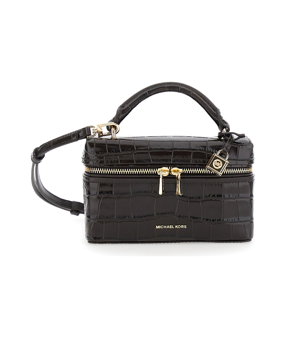 MICHAEL Michael Kors Black Vanity Bag With Logo Lettering On The