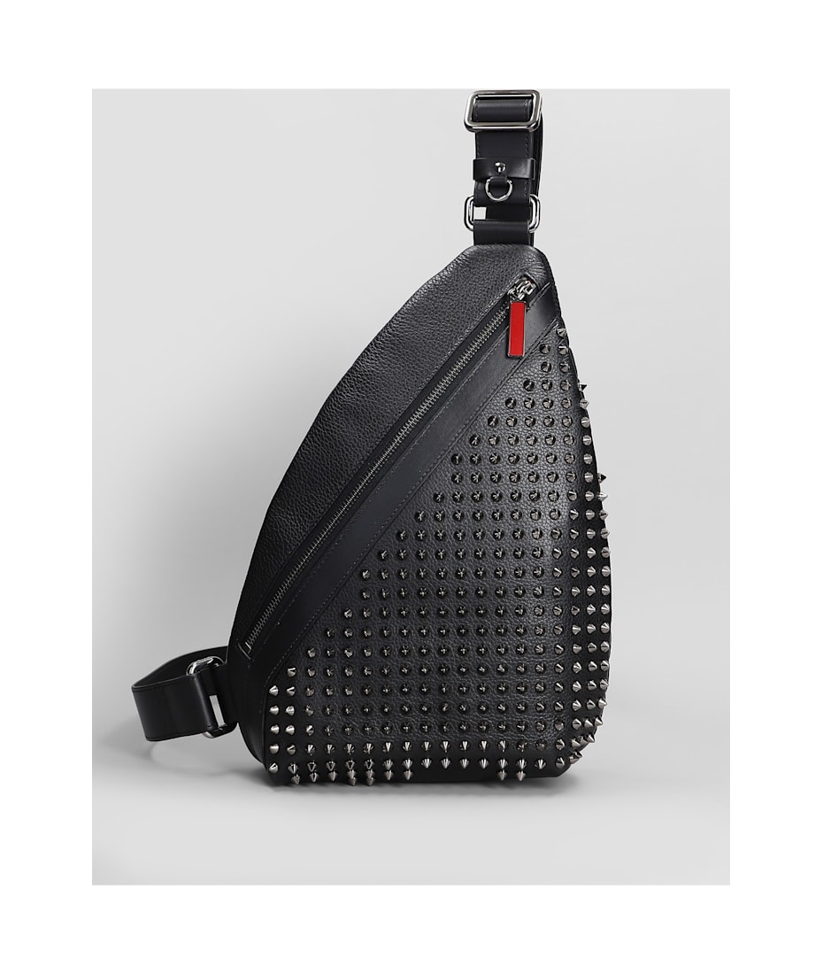 Christian Louboutin Funky Waist Bag In Black Leather Christian Louboutin Funky Waist Bag In Black Leather