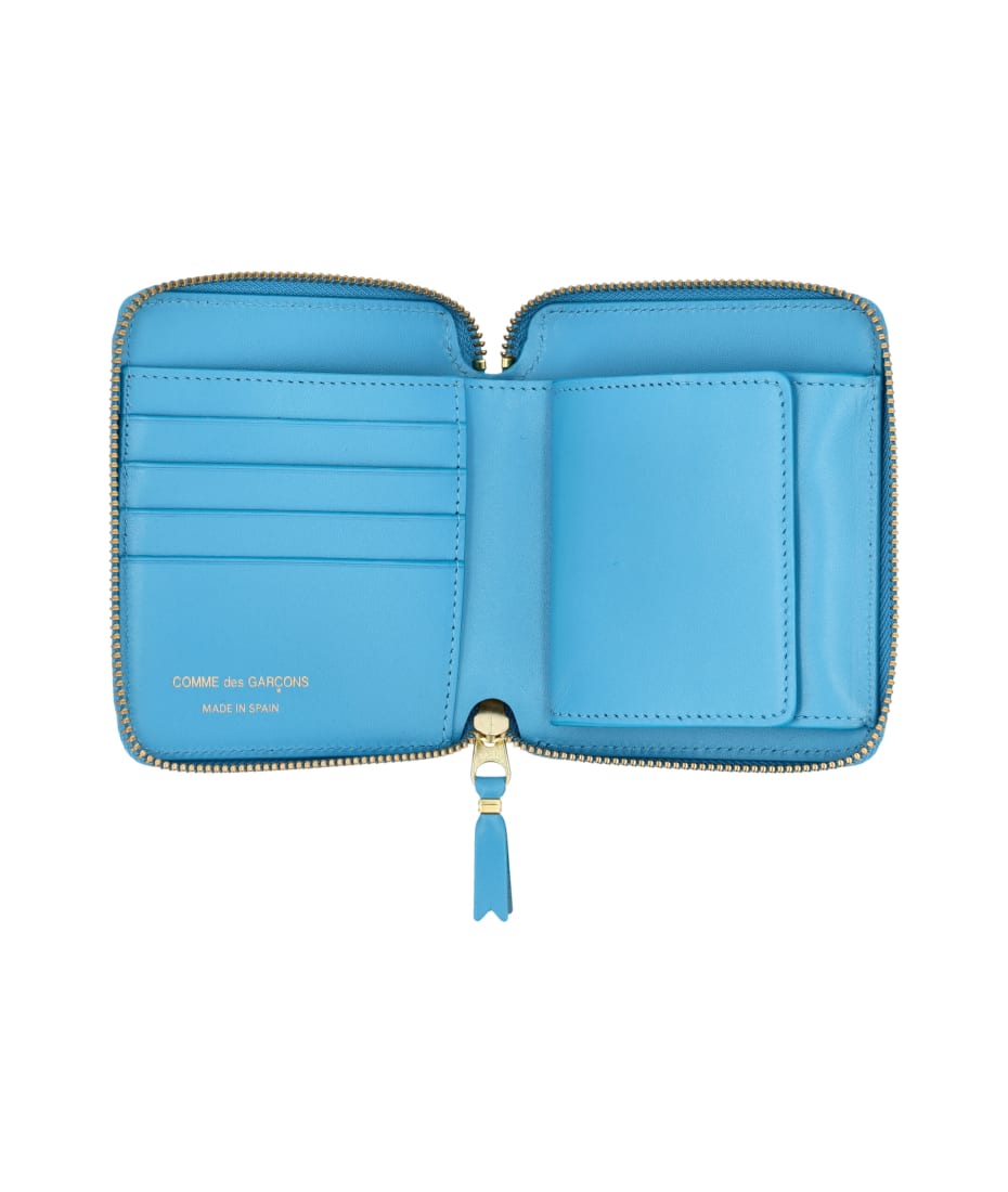 Comme des Garçons Wallet Classic Zip Around Square Wallet