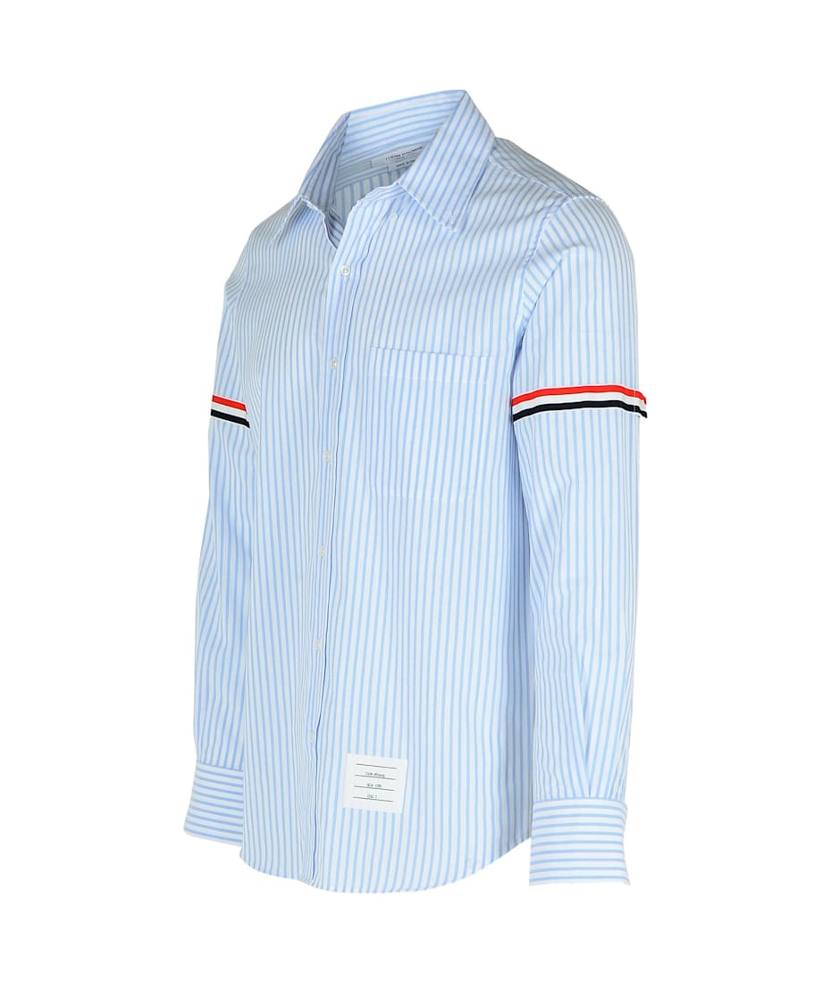 【THOM BROWNE】柄入りシャツ Thom Browne Striped shirt with adjustable cuffs | The
