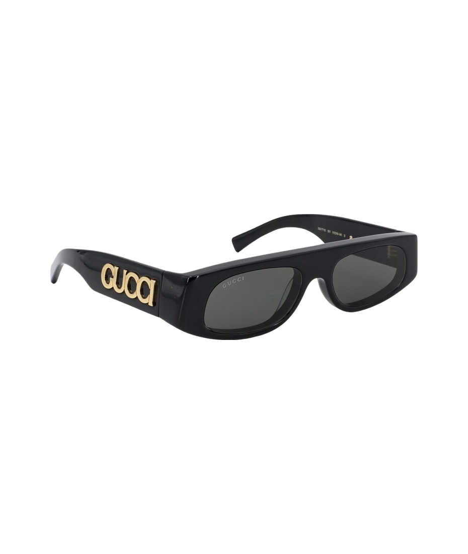 関税込！【GUCCI】BLACK ACETATE SUNGLASSES Rectangular frame sunglasses in black acetate | GUCCI® US