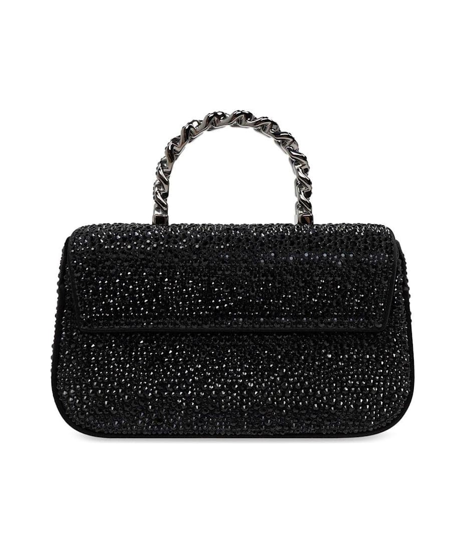 【送料&関税込】Versace Chain-linked Mini Shoulder Bag Versace La Medusa Embellished Chain-linked Mini Shoulder Bag