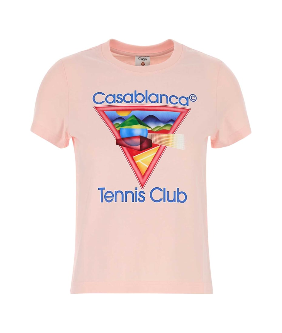 Tシャツ・カットソー Casablanca Pink cotton t-shirt Casablanca Pink Cotton T-shirt Tシャツ 通販 | italist