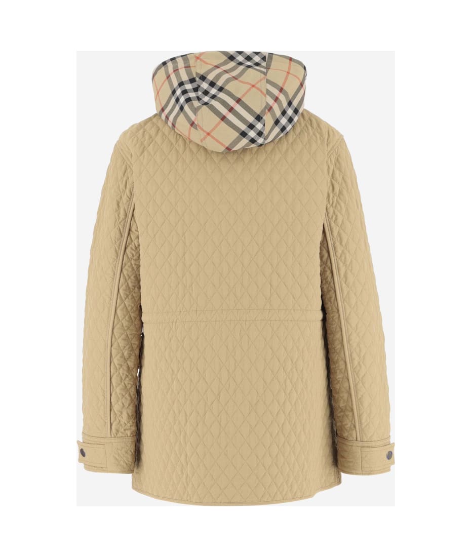 ジャケット BURBERRY BEIGE NYLON JACKET Burberry Beige Nylon Padded Jacket | italist