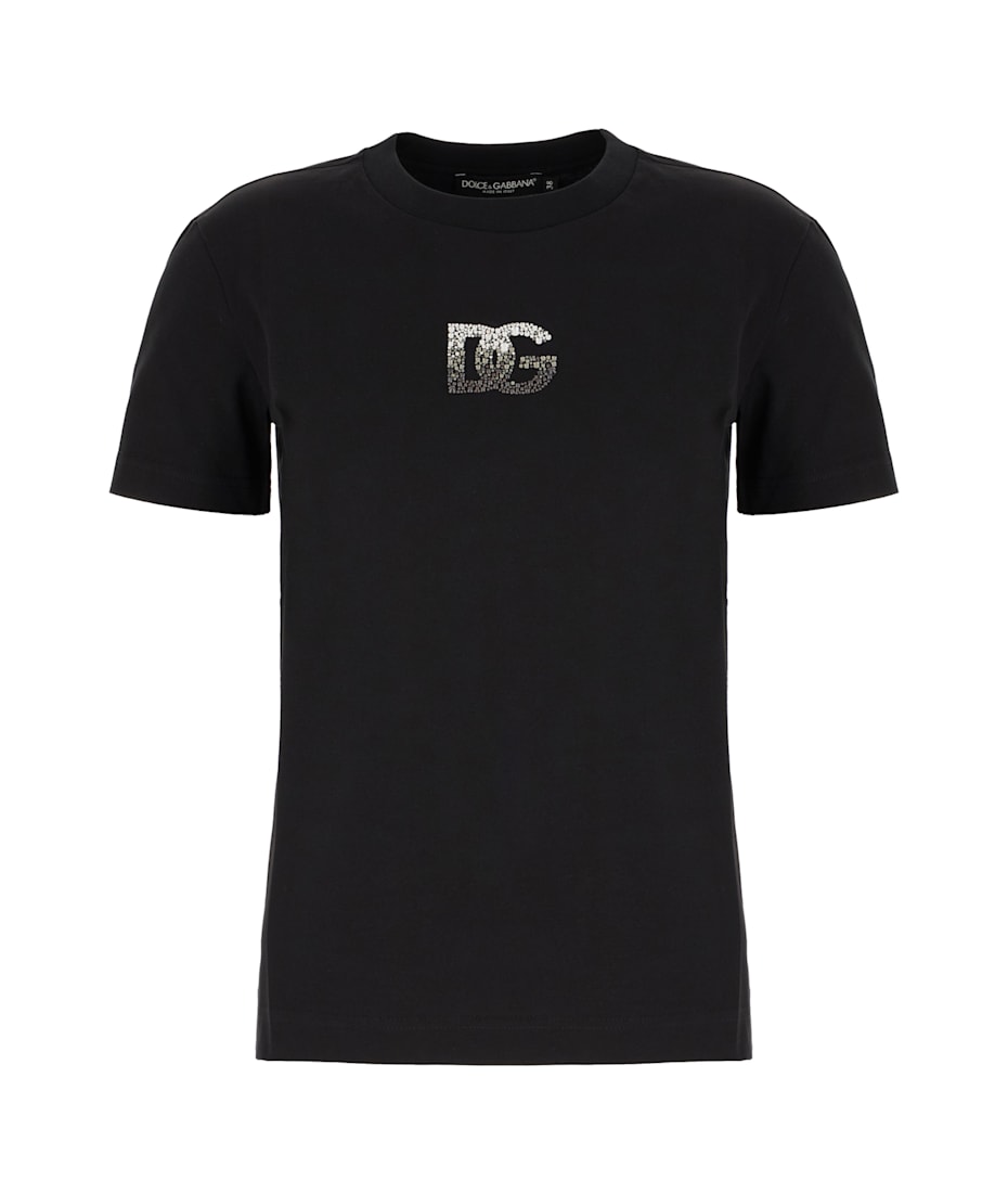 Tシャツ・カットソー DOLCE & GABBANA BLACK COTTON T-SHIRT Dolce & Gabbana Black Cotton T-shirt | italist