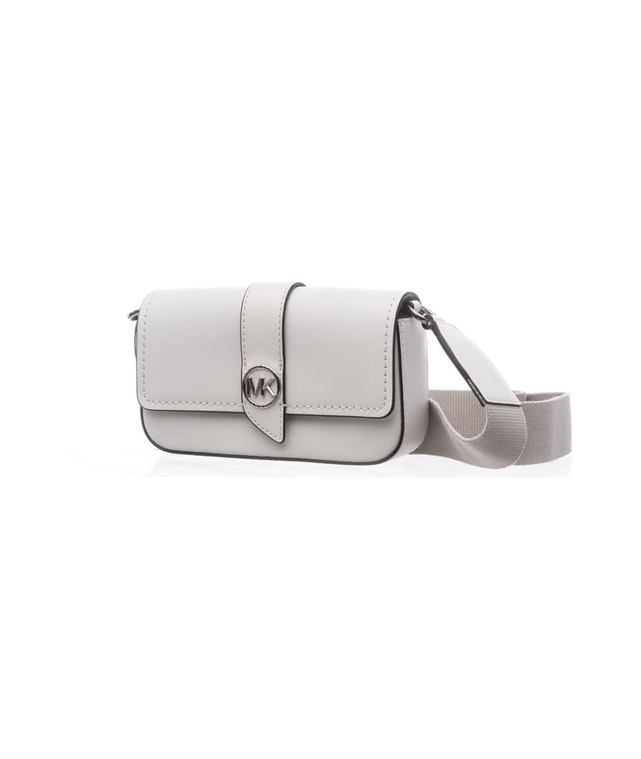 Michael Michael Kors Ruby Small Saffiano Leather Crossbody Bag In Optic  White