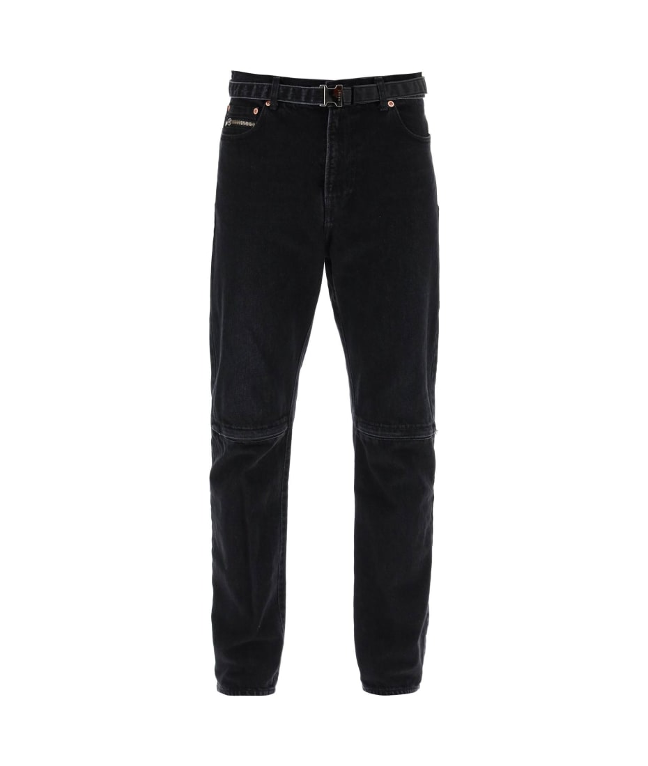 冬ギフト  Sacai Slim Jeans With Belt | italist パンツ