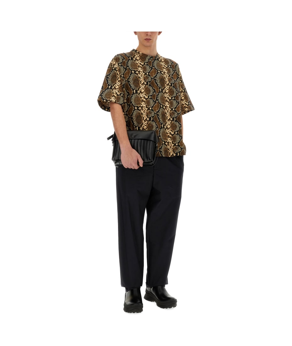 【関税&送料込】Jil Sander T-Shirt With Animal Pattern Jil Sander T-shirt With Animal Pattern | italist