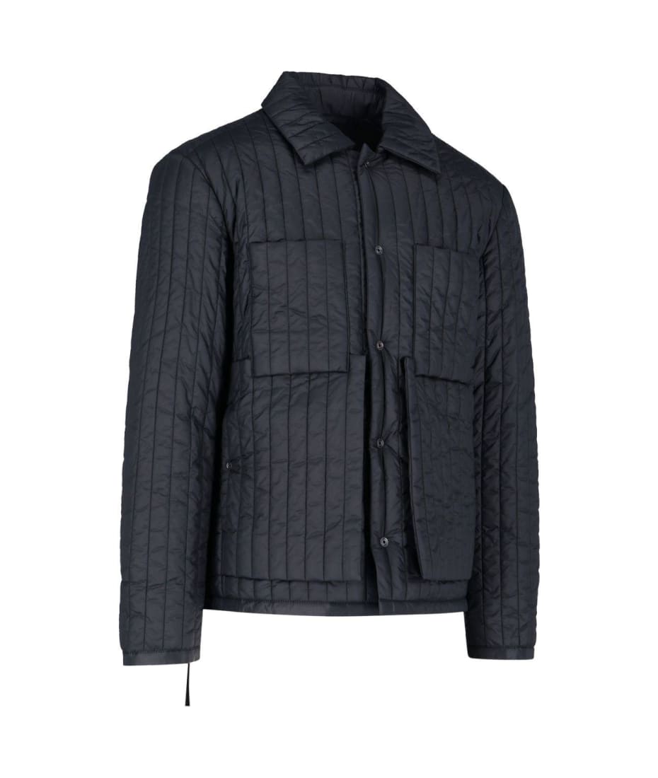 craig green black quilted jacket