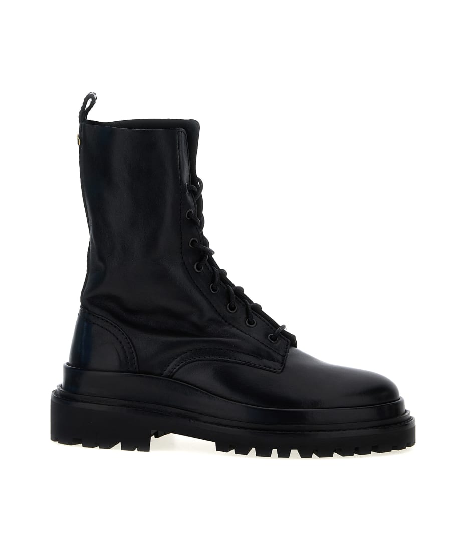 【送料&関税込】Isabel Marant Ghiso Ankle Boots ISABEL MARANT Ghiso shearling-lined leather ankle boots