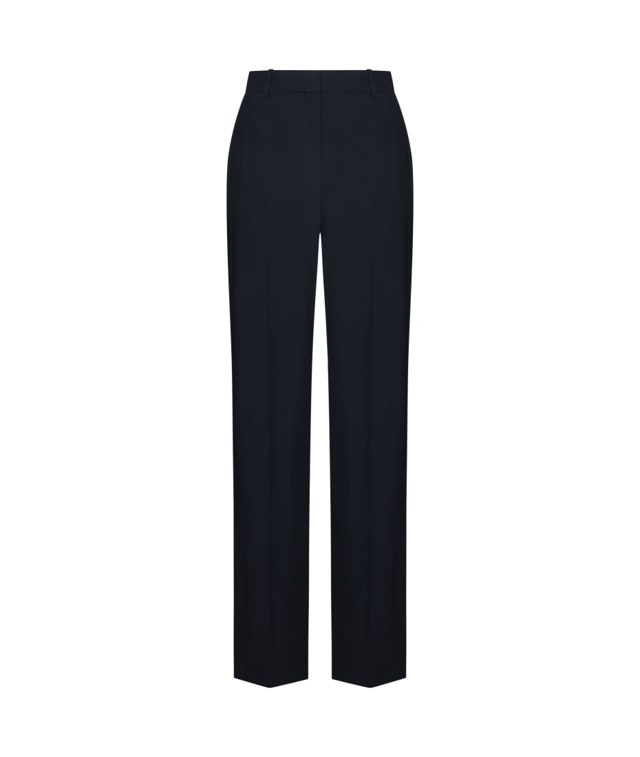 Alexander McQueen High-waisted Boot-cut Pants in Black