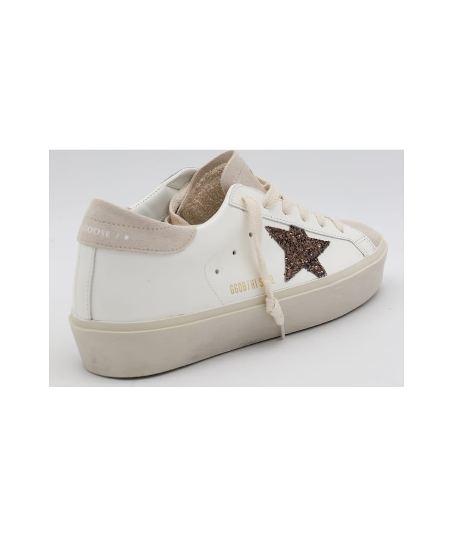 スニーカー Golden  Hi Star Sneakers In White Leather Golden Goose - Hi Star leather low-top sneakers White - The