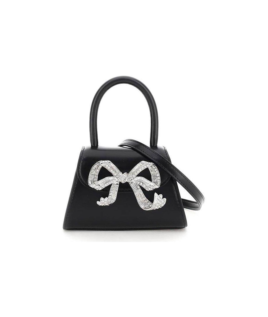 self-portrait Bow Micro Top Handle Bag | italist