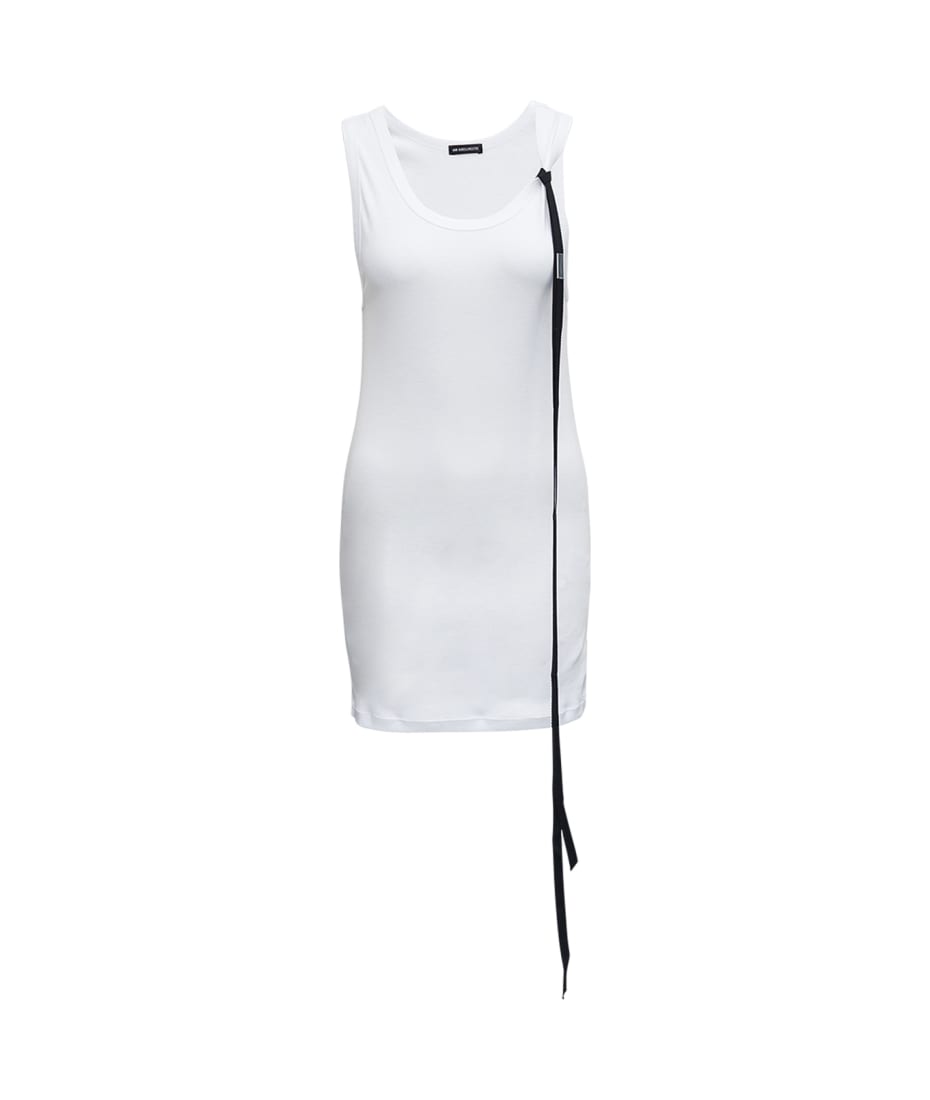 Ann Demeulemeester Sveva Top In White Ribbed Jersey | italist