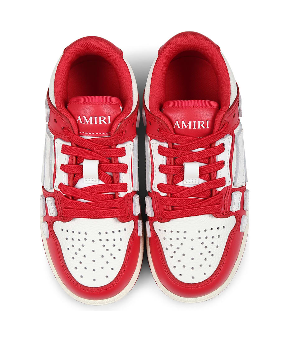 AMIRI Red Sneakers For Kids With Logo | italist