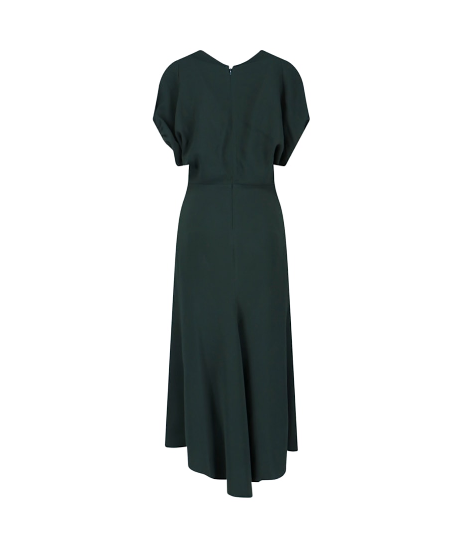 green long dress wedding guest Long Wedding-Guest Dress with Long Sleeves