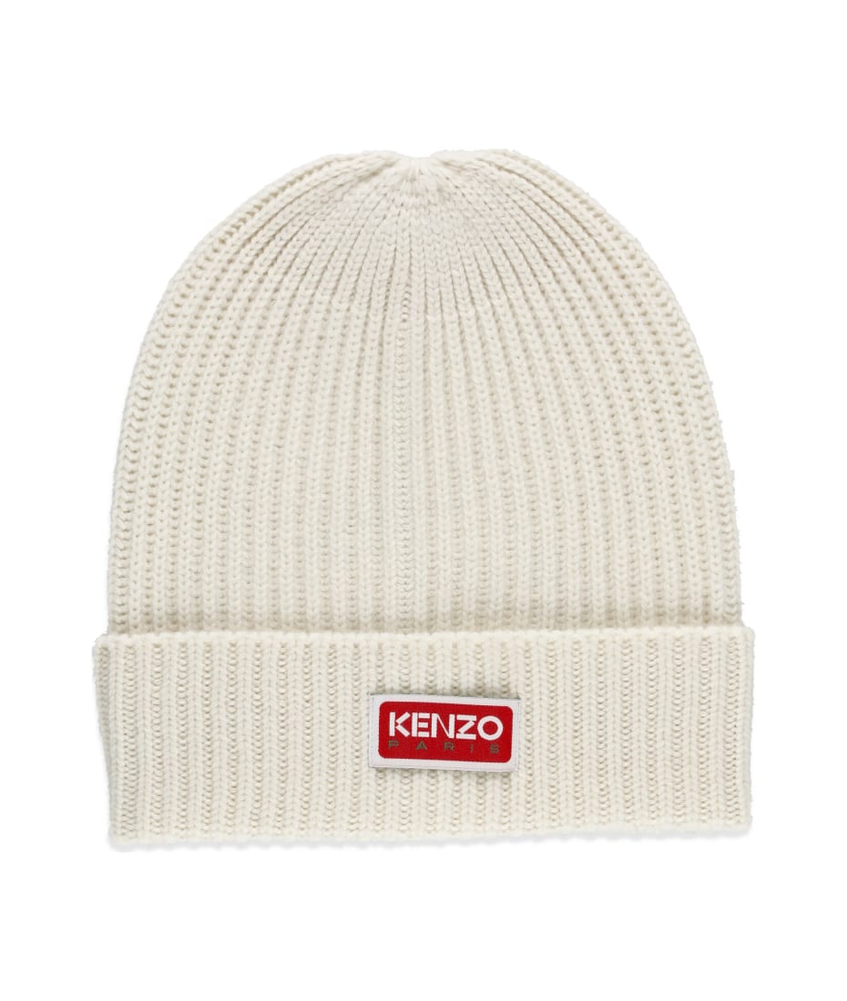 Kenzo Logo Patch Beanie italist