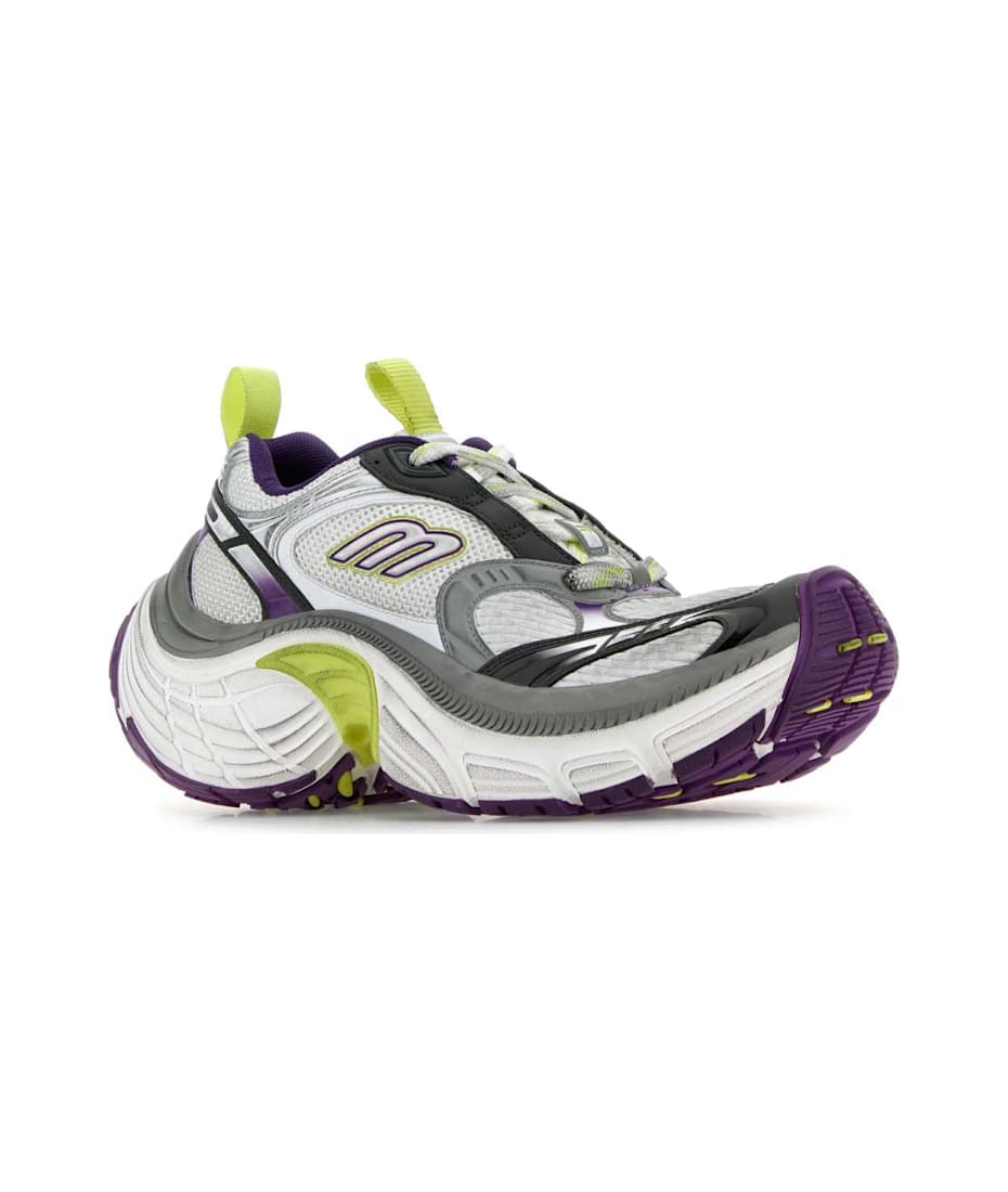 Balenciaga Multicolor Mesh And Rubber 6xl Sneakers | italist