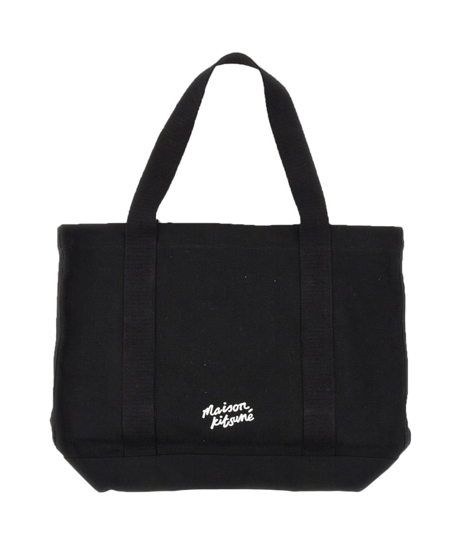 【関税&送料込】Maison Kitsune Tote Bag With Logo Maison Kitsuné Tote Bag With Logo | italist