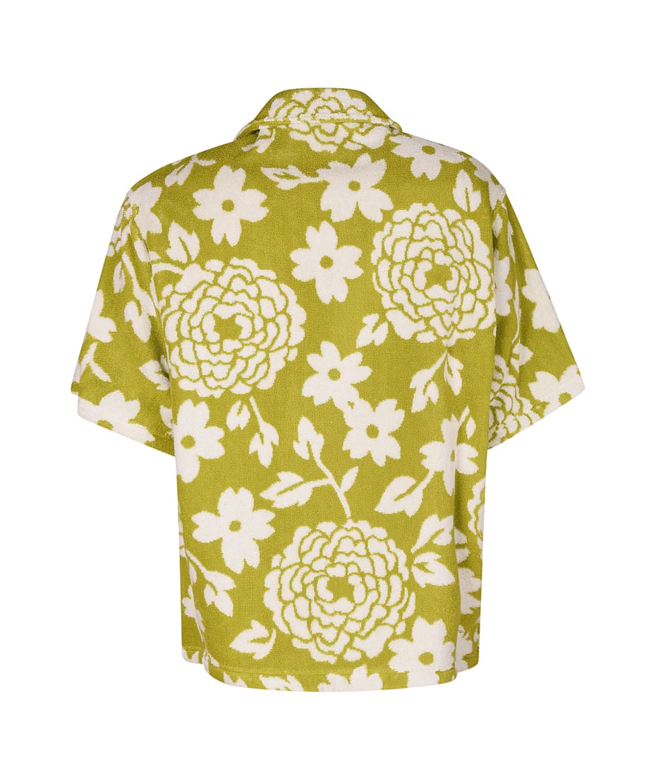 graphic-print short-sleeved shirt, Prada