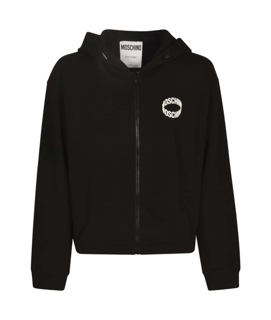 【送料&関税込】Moschino Logo Monogram Hoodie Moschino Men's Logo-Tape Raglan Zip Hoodie | Neiman Marcus