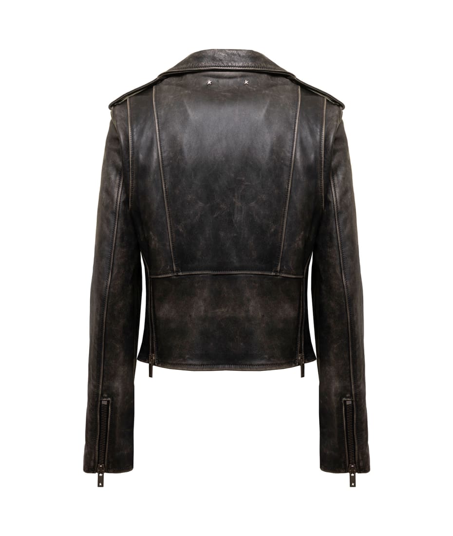 レザージャケット・コート Golden Goose Black Leather Biker Jacket Golden Goose Woman Black Leather Biker Jacket Golden Goose Woman | italist