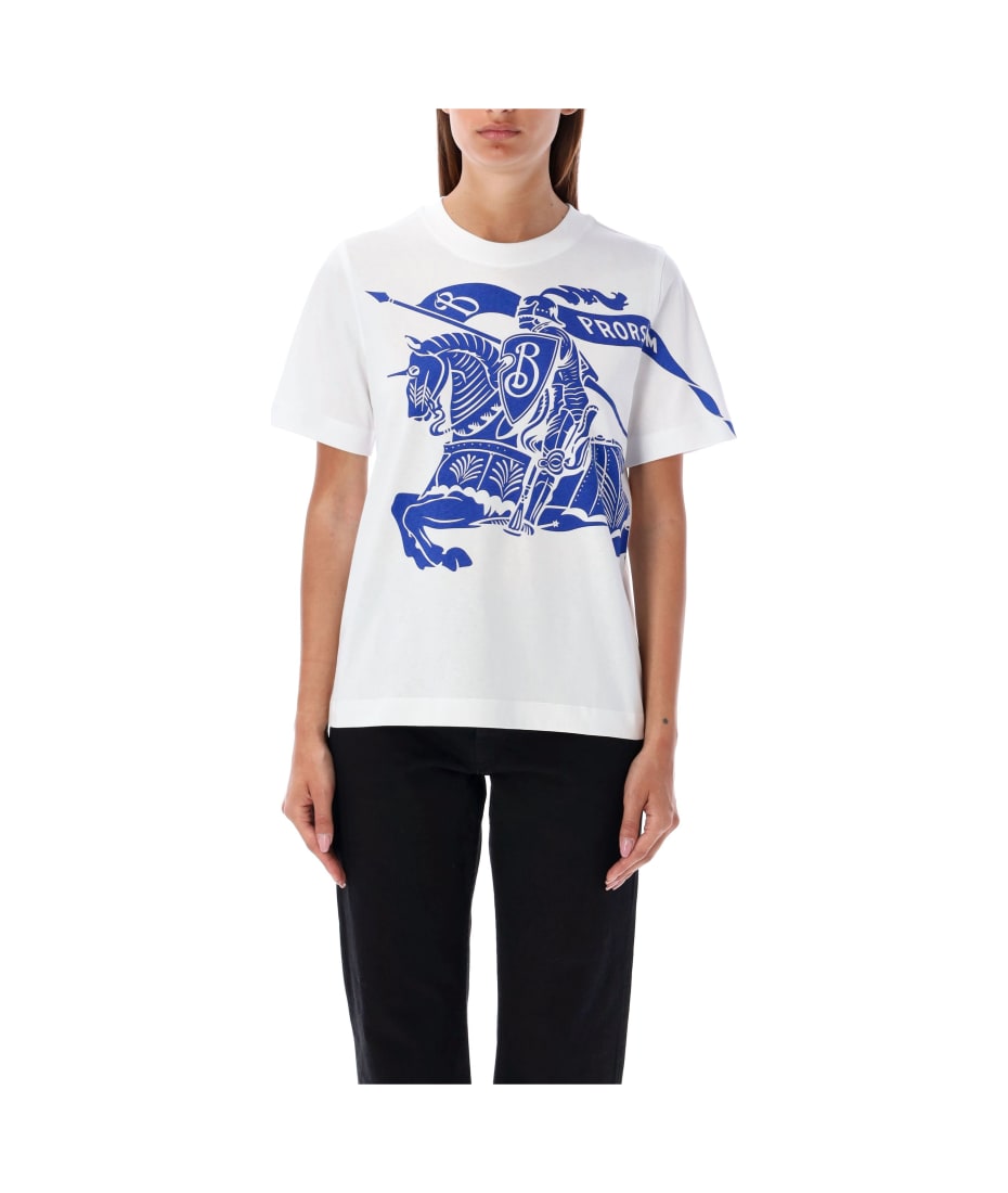 【希少】 BURBERRY Tシャツ 3Dロゴ ワッペン ホワイト XXS Burberry London W Ss Ekd T-shirt | italist