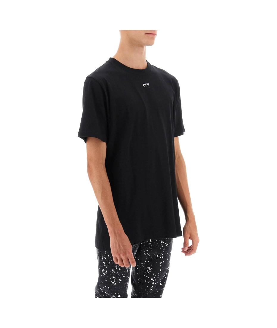 Off-White T-shirt With Back Arrow Embroidery | italist