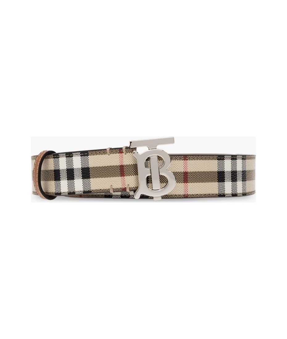 Burberry Vintage Check belt in coated canvas