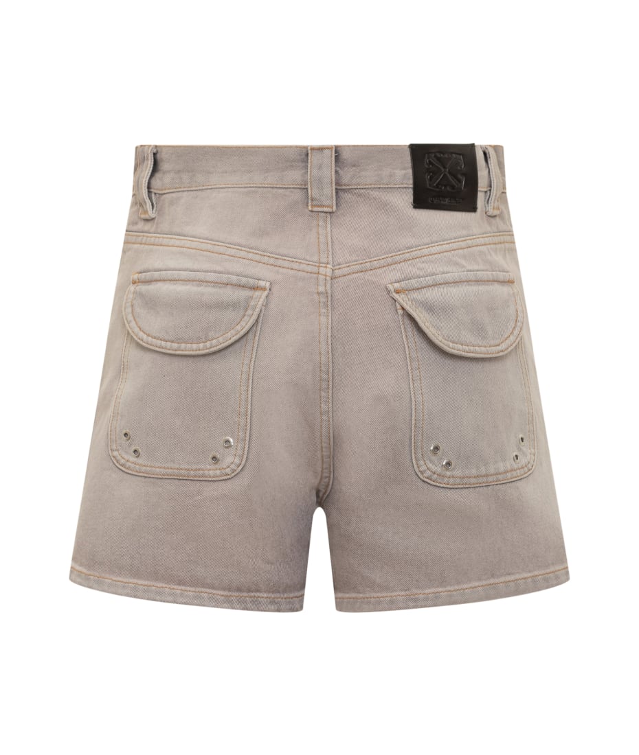 Off-White Cargo Laundry Shorts - BURNISHED LILAC