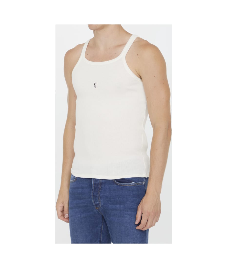 YVES SAINT LAURENT タンクトップ Saint Laurent Embroidered Tank Top | italist