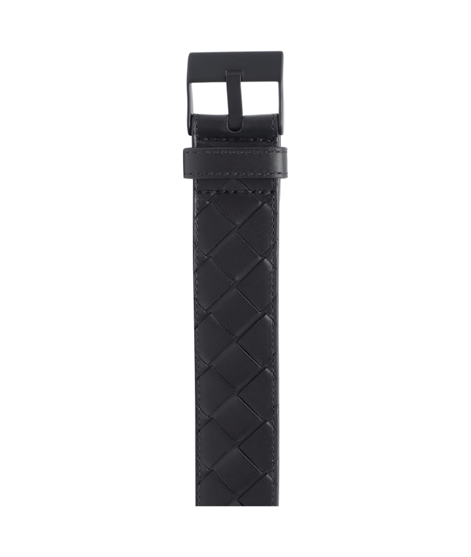 アクセサリーその他 BOTTEGA VENETA WATCH BELT IN INTRECCIATO 15 LEATHER Bottega Veneta Men's Watch-Buckle Intrecciato Leather Belt