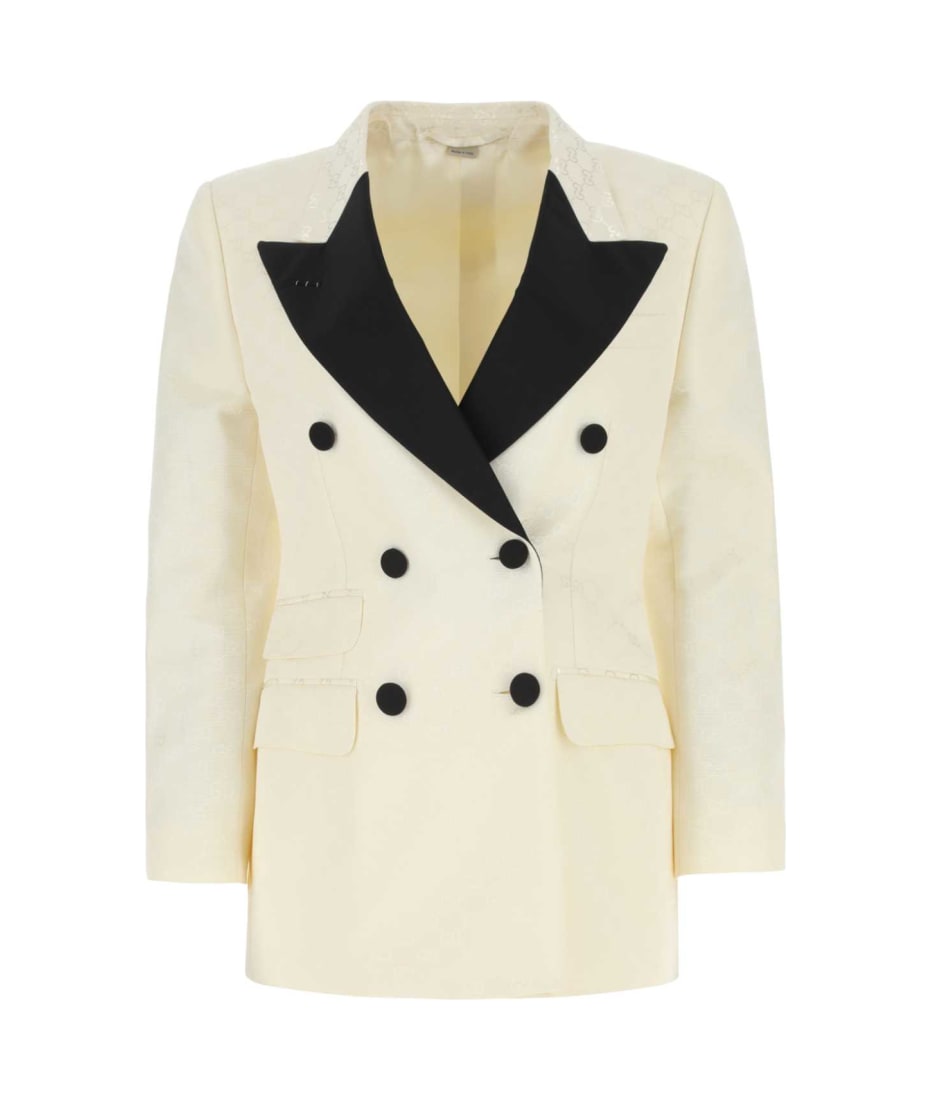 【送料&関税込】Gucci Embroidered Cotton Blend Blazer Gucci Embroidered Cotton Blend Blazer | italist